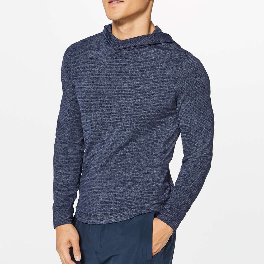 Lululemon Repetition Hoodie Mens Pullover Lightweight Navy